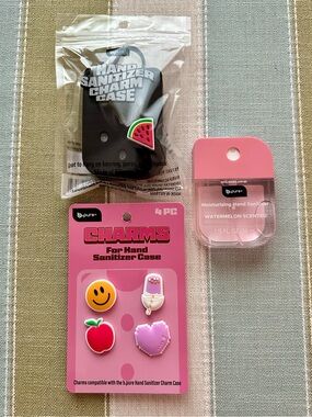 🖤🍉 Viral b.pure Watermelon Hand Sanitizer with Black Crocs Charm Case Charm Set